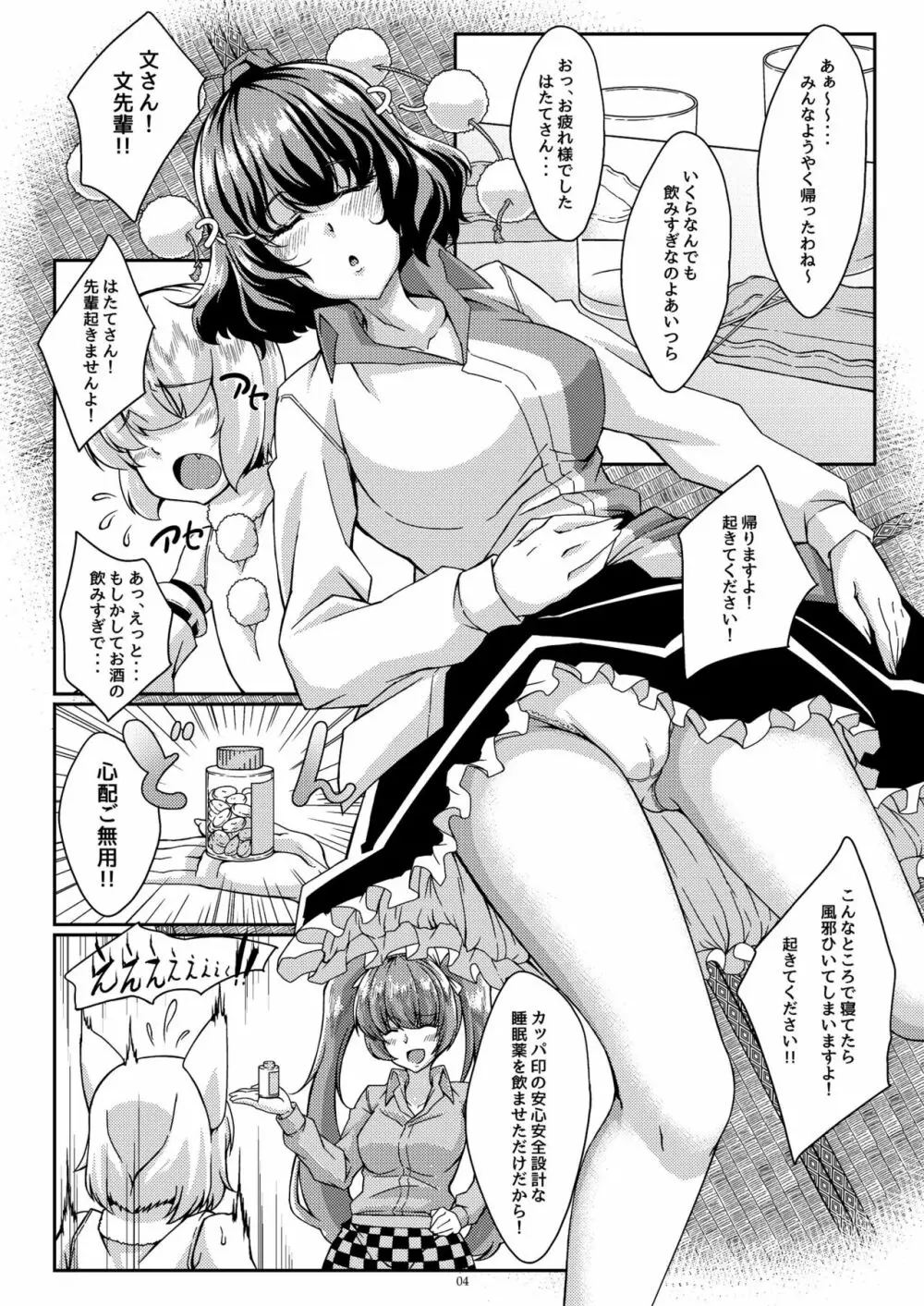 文お姉ちゃんが寝てる間にエッチしちゃう本 Page.3