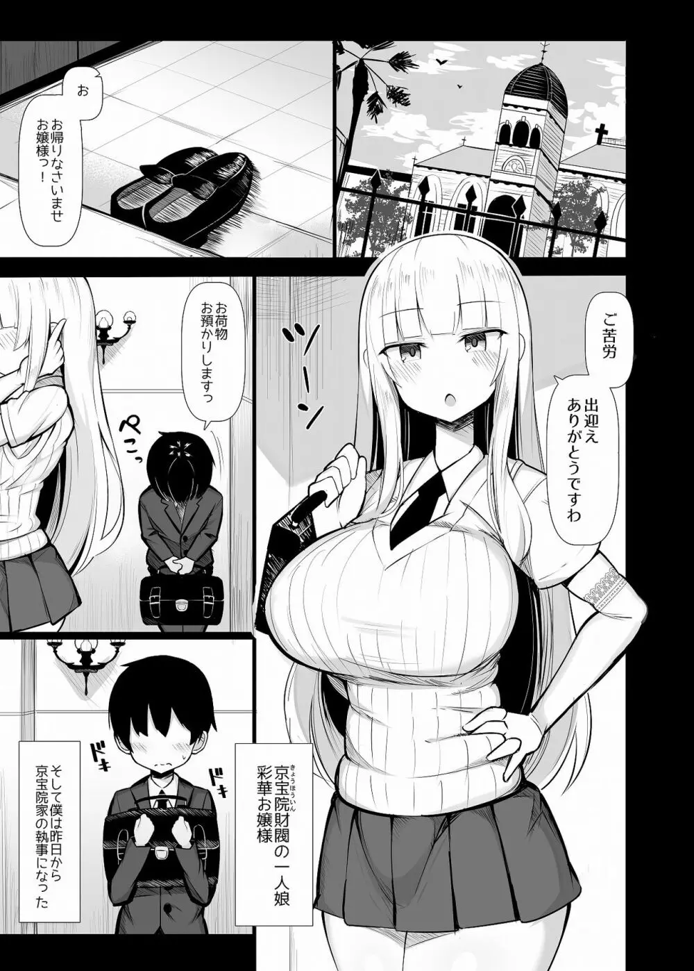 お嬢様に買われたボク Page.2