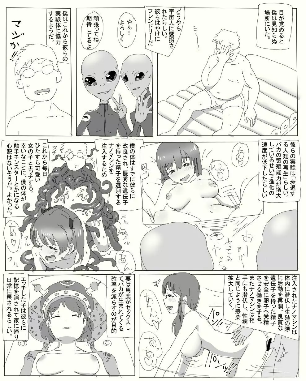 宇宙人に誘拐された男が肉体改造されてJKとセックスするお話 Page.2