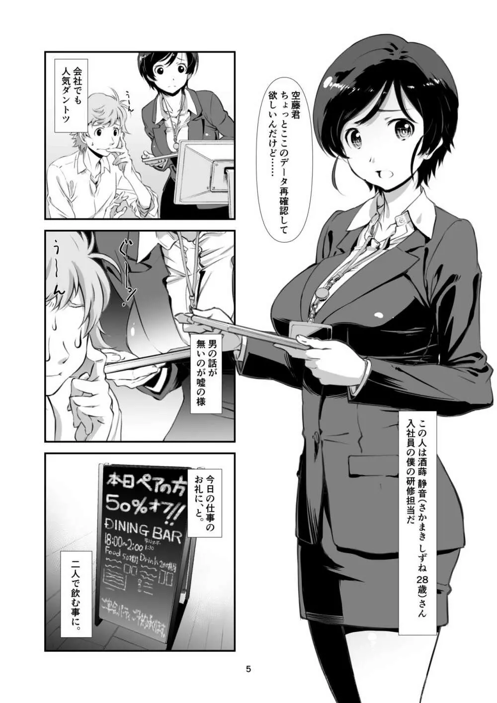 チョロい、上司 Page.4