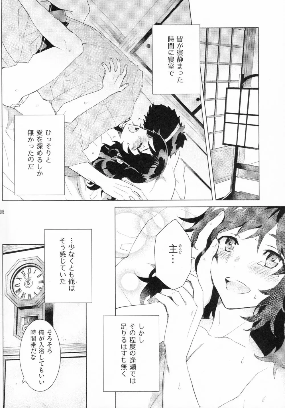 安定くんとお風呂タイム Page.5