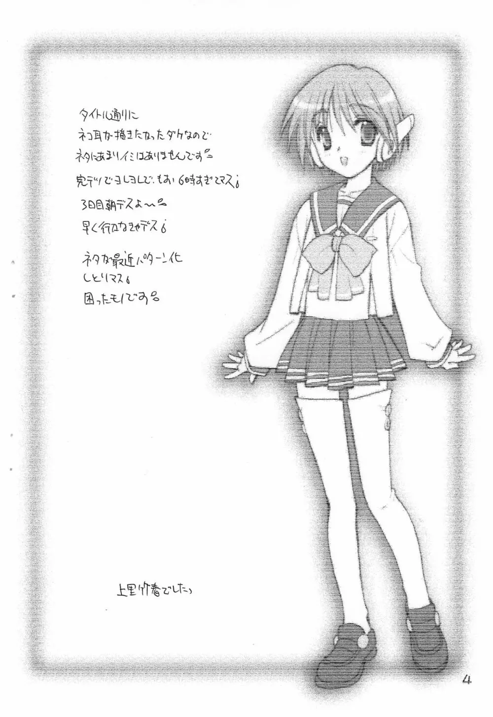 ネコ耳が、描きたかっただけな本 Page.4