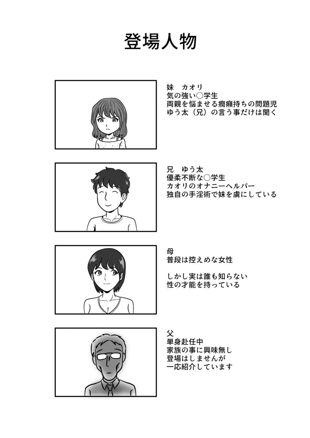 妹のオナニーを手伝う兄 それを見守る母 Page.2