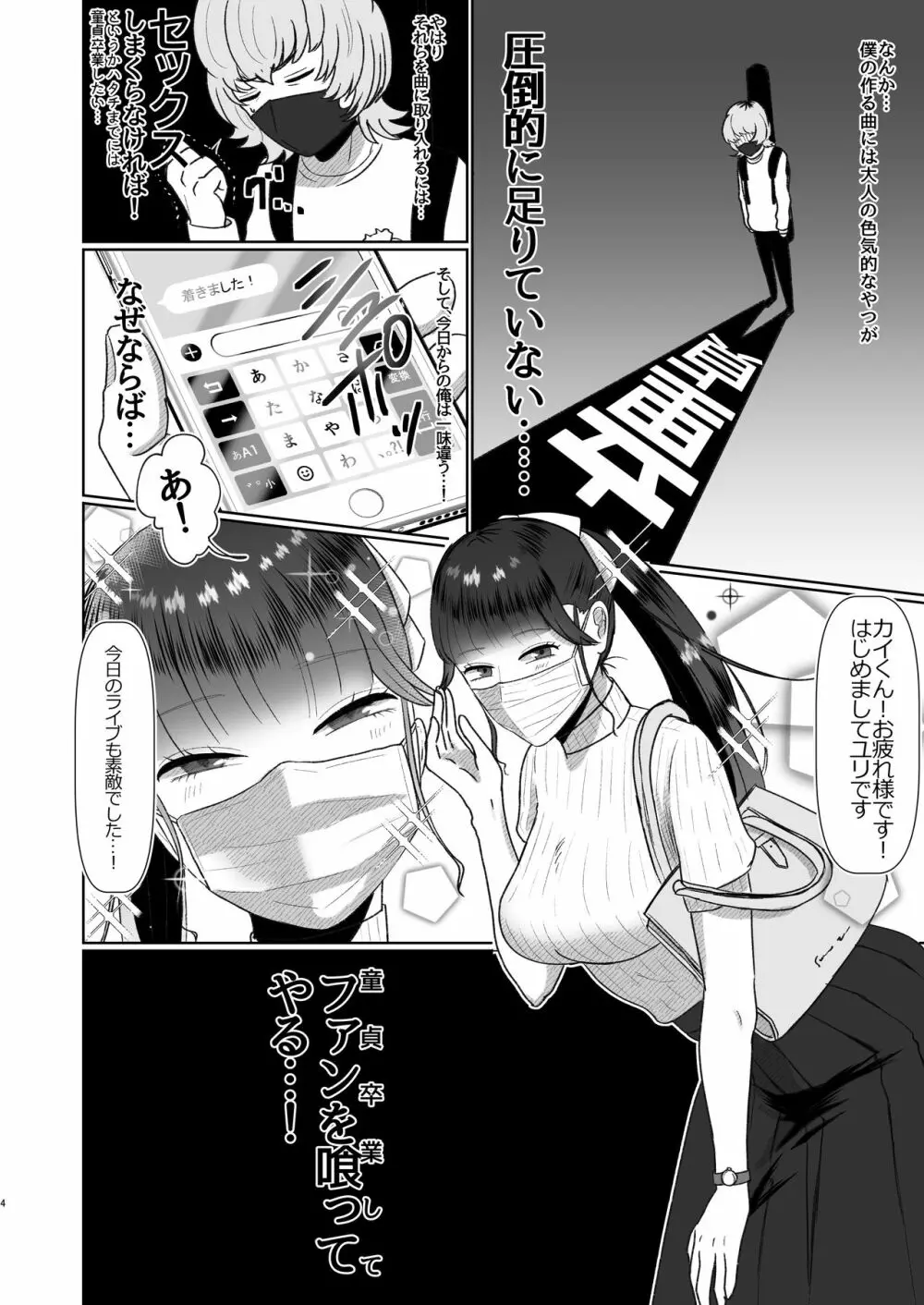 童貞が大好物なおねぇさんに喰われる。 Page.3