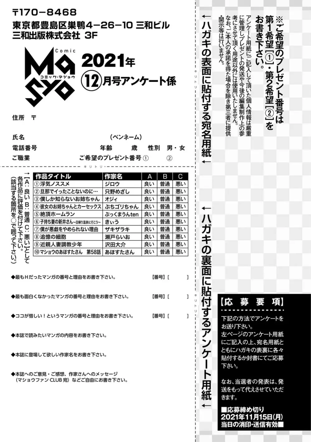 コミックマショウ 2021年12月号 Page.224