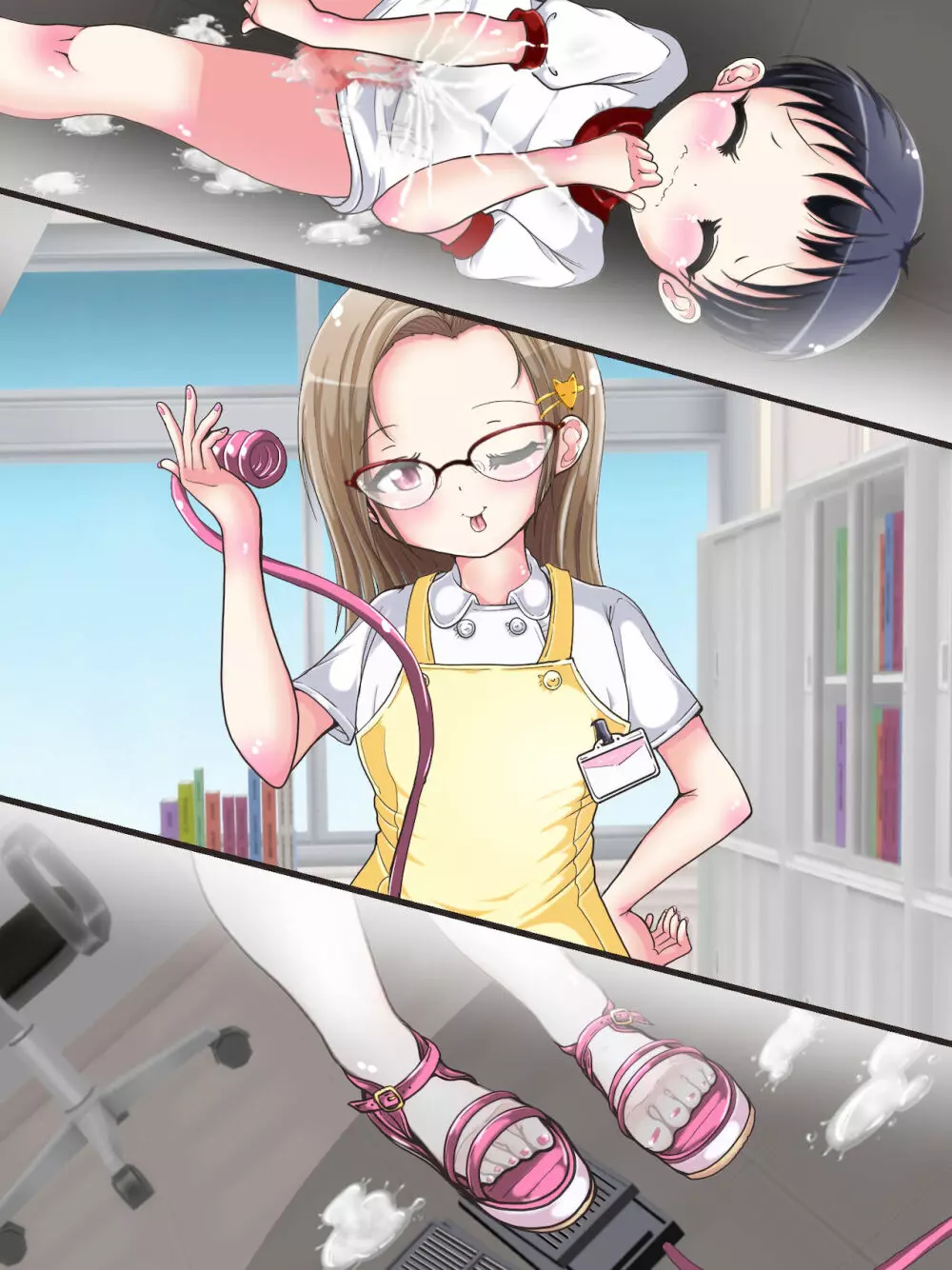[Oneashi] One-Shota Footjob Lessons: Foot-Stroked by Nurses Page.96