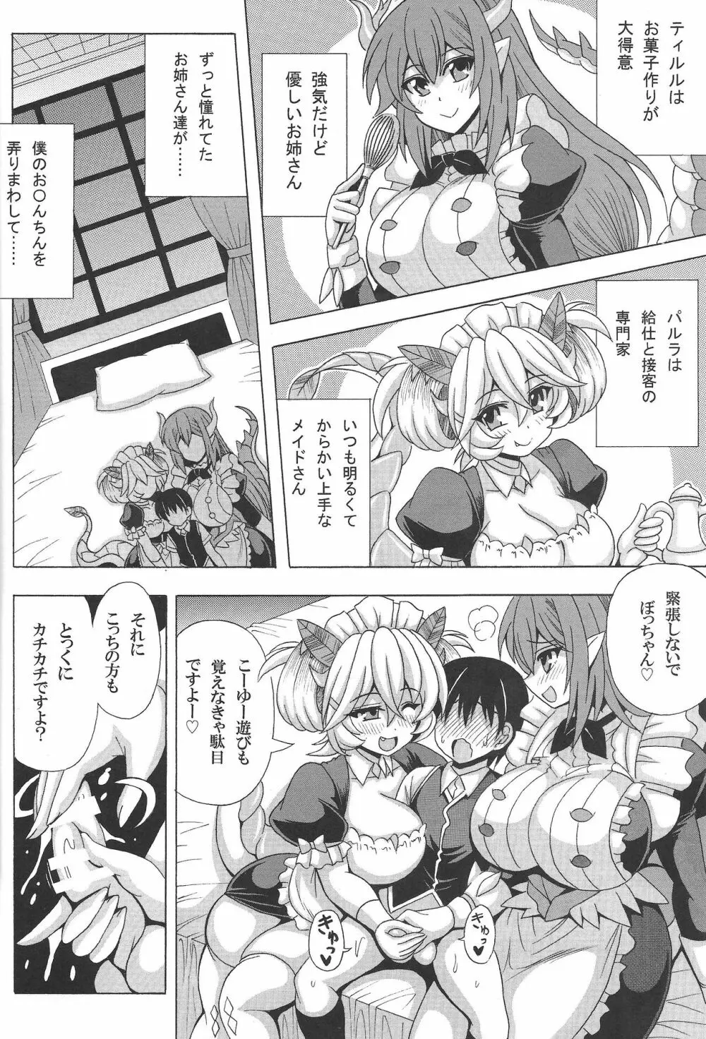 童貞坊ちゃんとドラゴンメイドの筆おろし Page.3