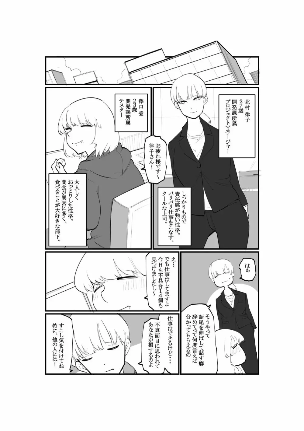 ゆるふわS部下まじめなM上司のクリ調教 Page.2