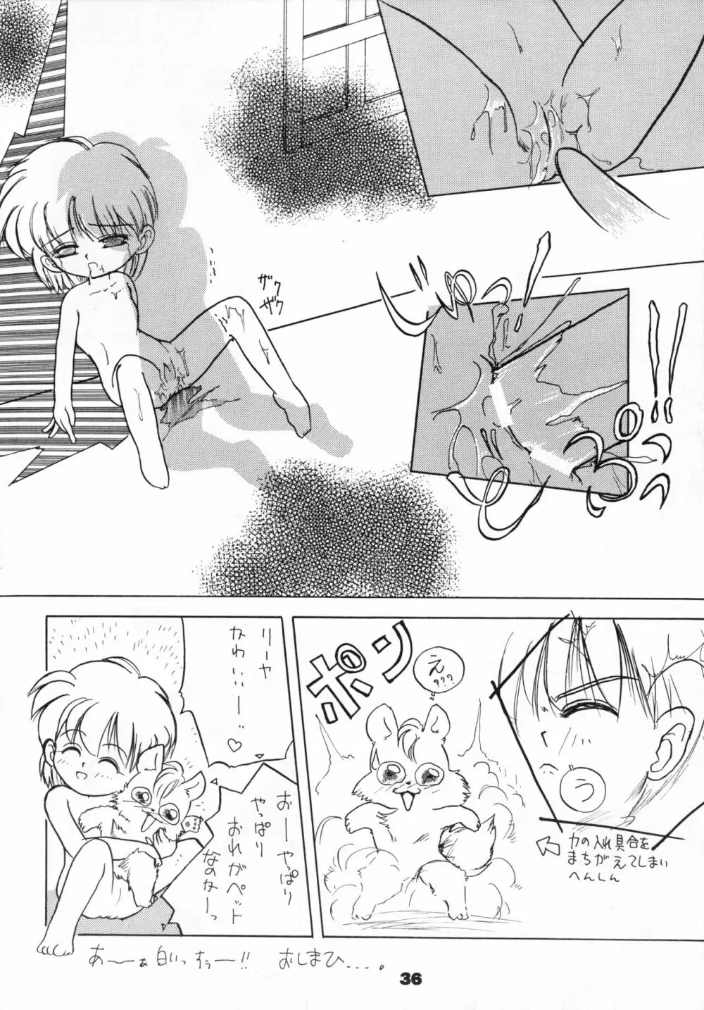 (C46) [リボン結び (江崎なると)] おもちゃのCHA-CHA-CHA (赤ずきんチャチャ) Page.35