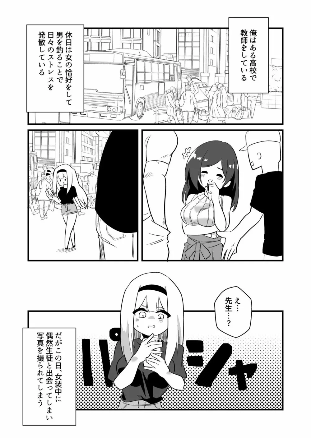 強制女装男性教師 Page.2