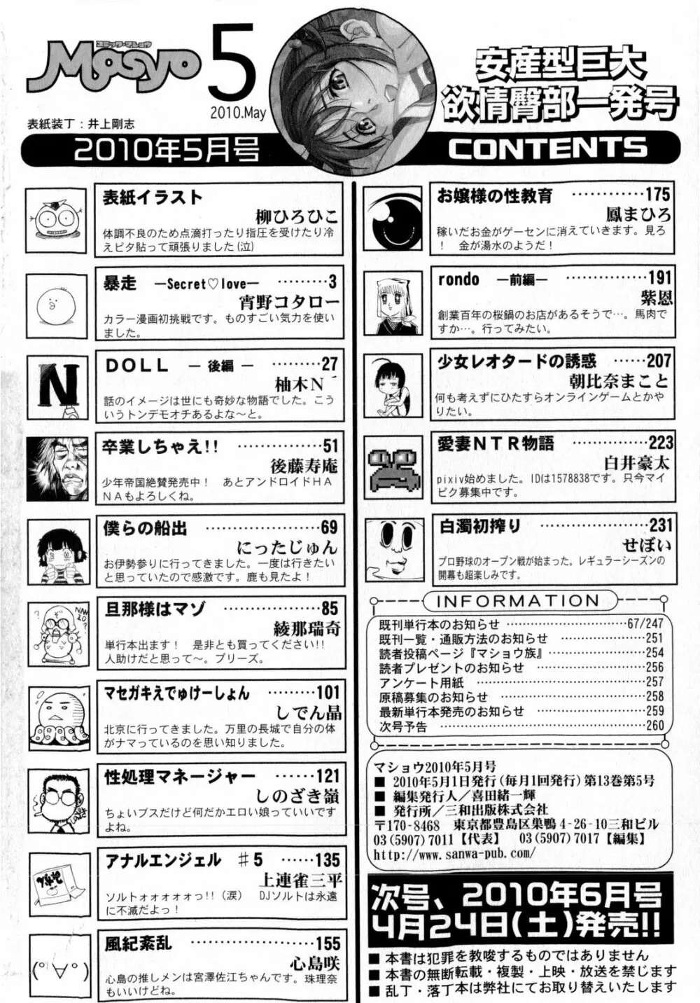 コミック・マショウ 2010年5月号 Page.262