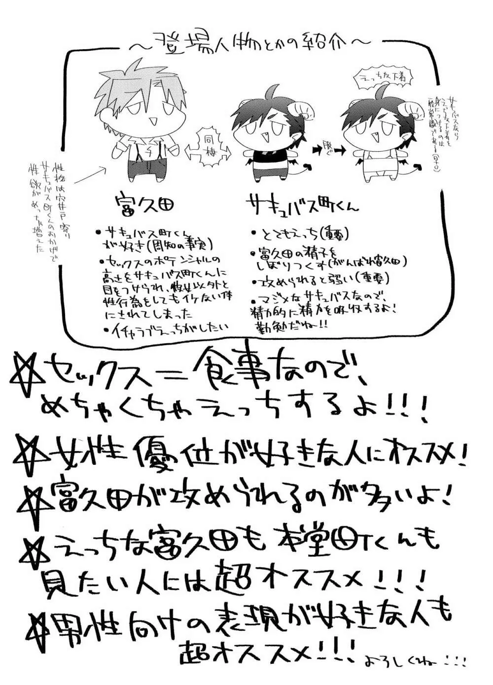 富久田とサキュバス本堂町くん Page.2