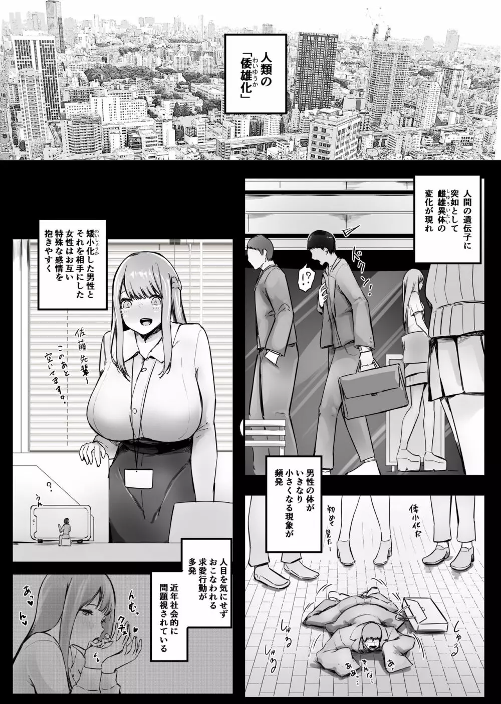 矮小エッチ ！ 「更衣室編」・上・中 Page.3