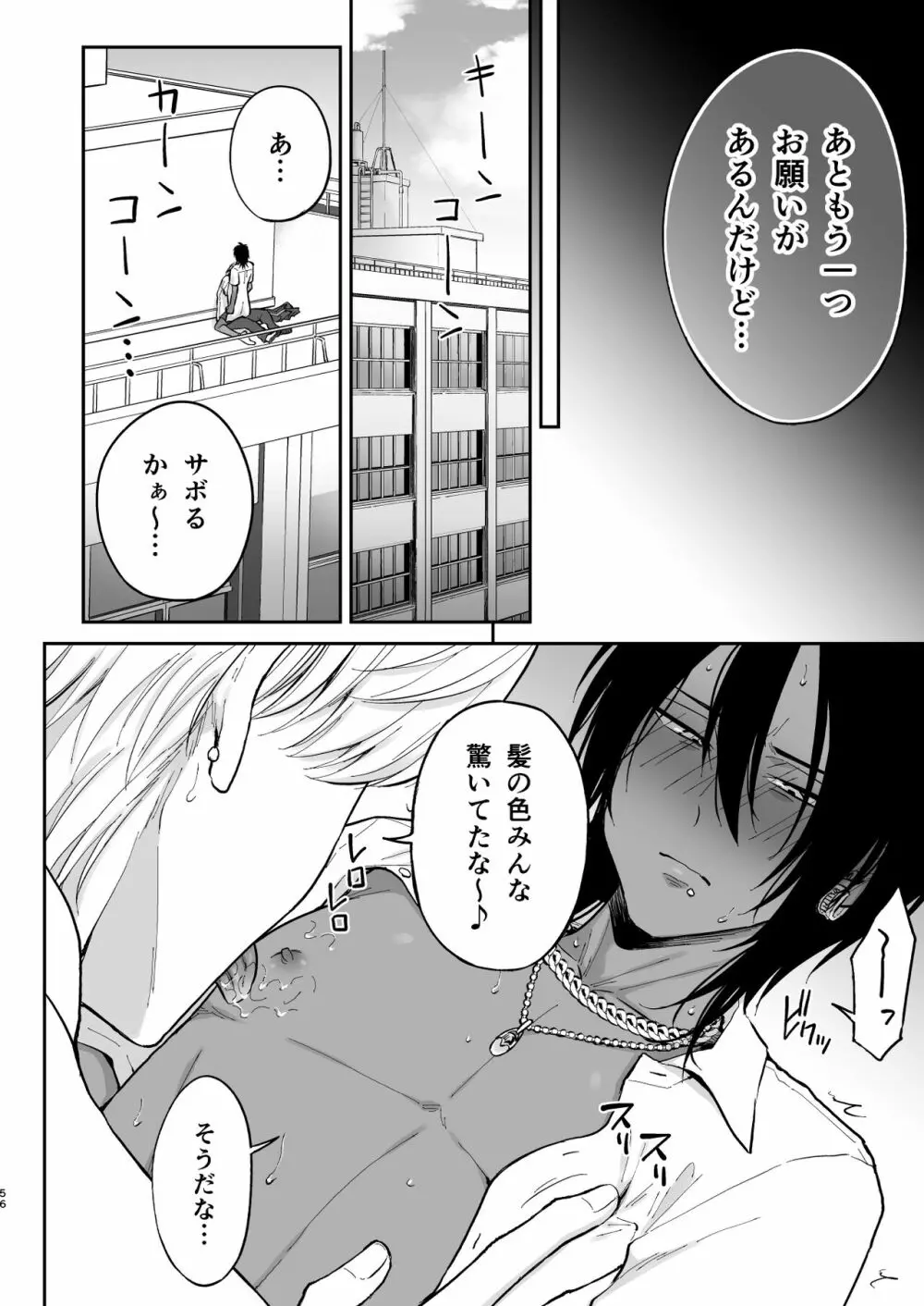 腐れ縁のギャル男を自分好みの黒髪・色白メス男子にする【前編】 Page.55