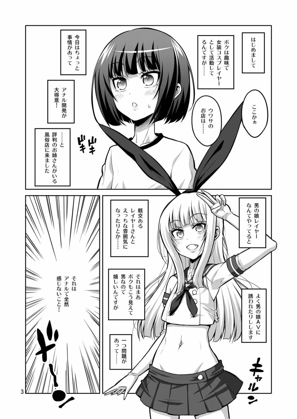 ふたなりお姉さん×男の娘 逆アナル風俗・メス堕ち調教2 Page.2