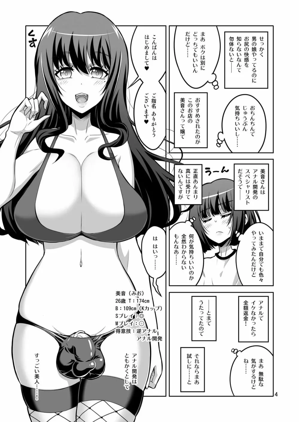 ふたなりお姉さん×男の娘 逆アナル風俗・メス堕ち調教2 Page.3