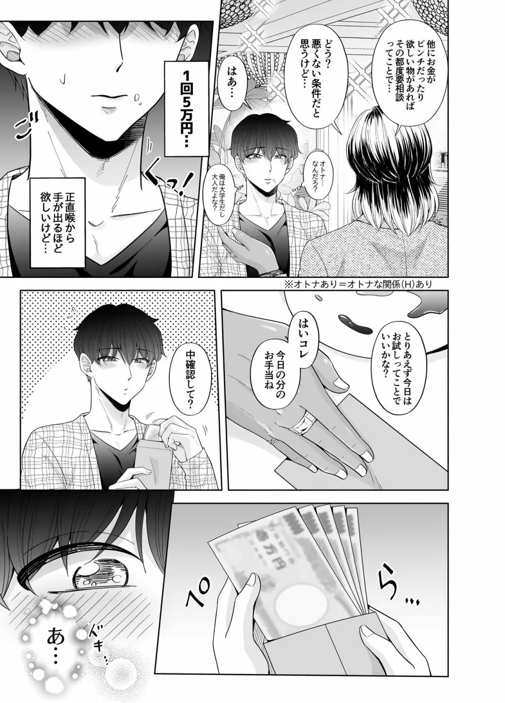 苦学生斗真くんのグレーなバイト3 ～パパ活編～ Page.9