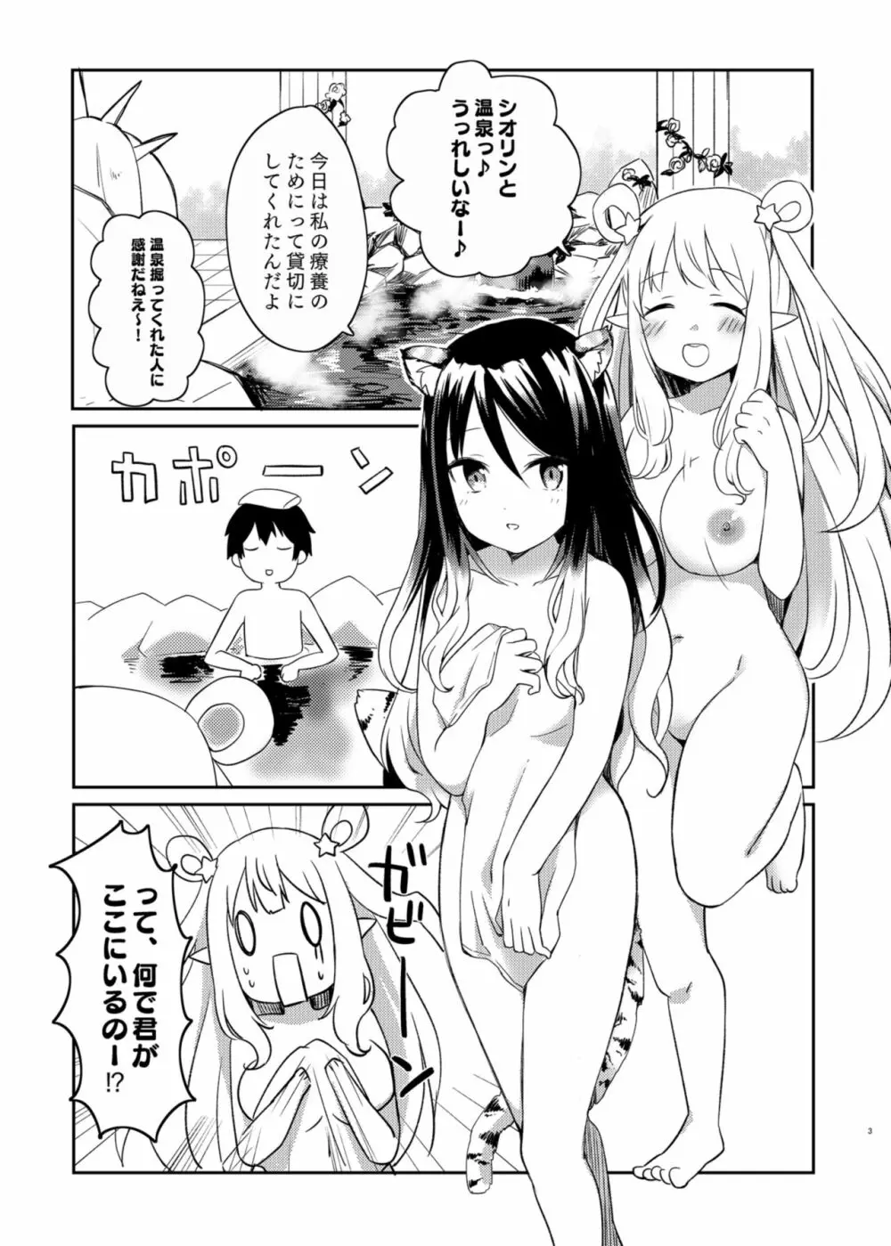 ハツネとシオリの湯けむり大作戦 Page.3