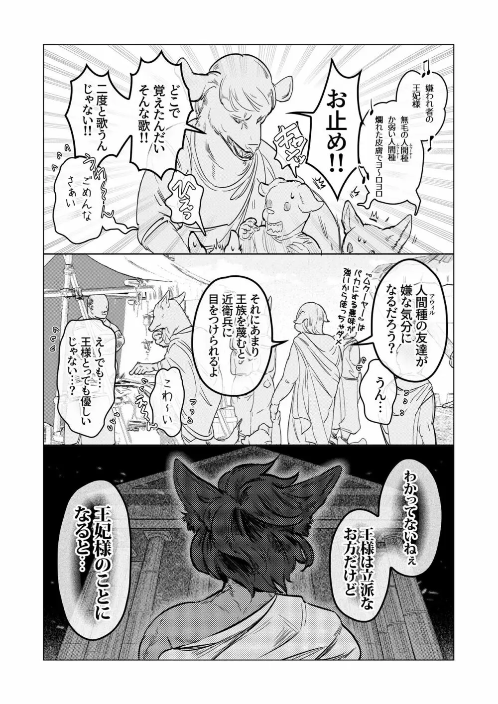 獣人王の愛～傷の王妃は巨狼と番う～ Page.6