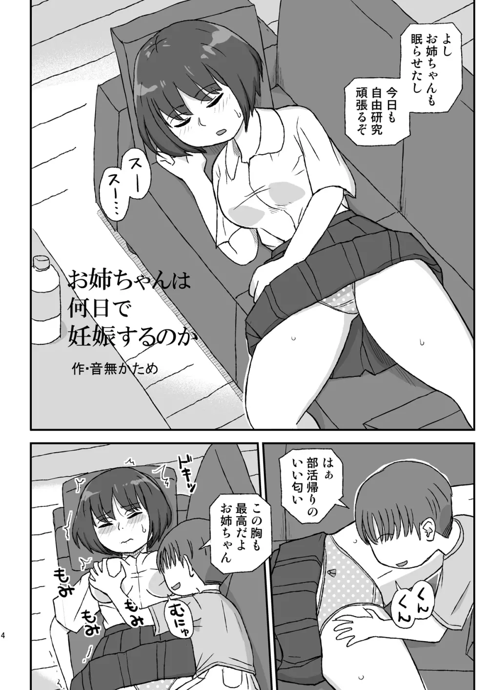 お姉ちゃんは何日で妊娠するのか Page.4