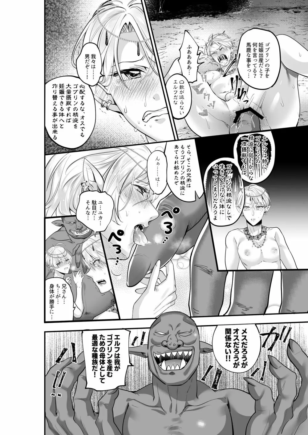 双子エルフのバカンスレイプ ゴブリンの赤ちゃんを孕んじゃう Page.13