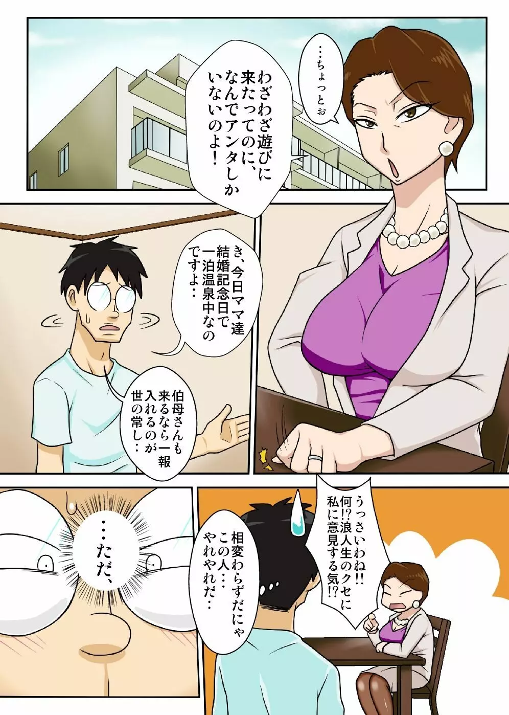 伯母さんを堕とすぜ! Page.2