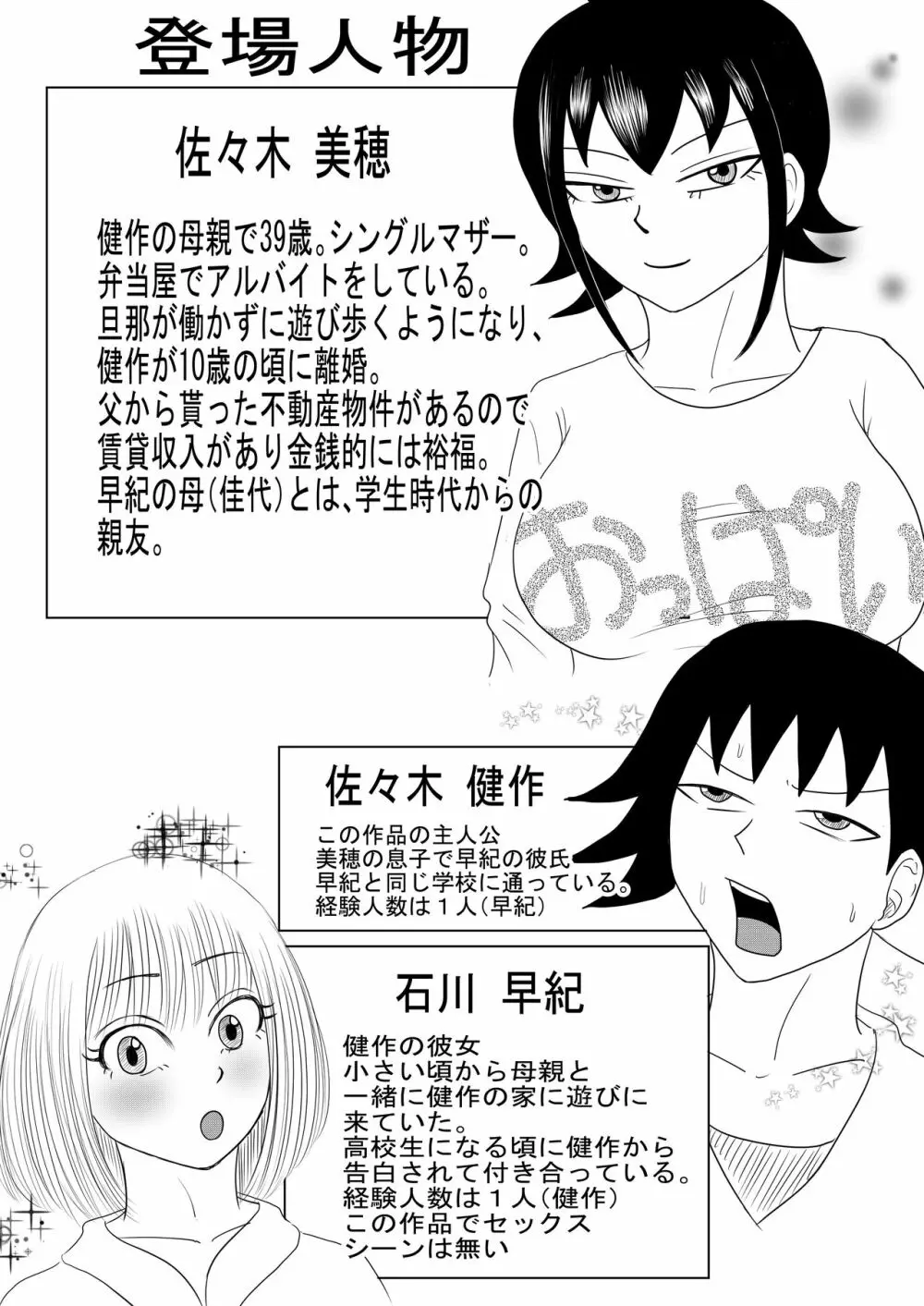 彼女と間違えて母さんに夜這い1 Page.2