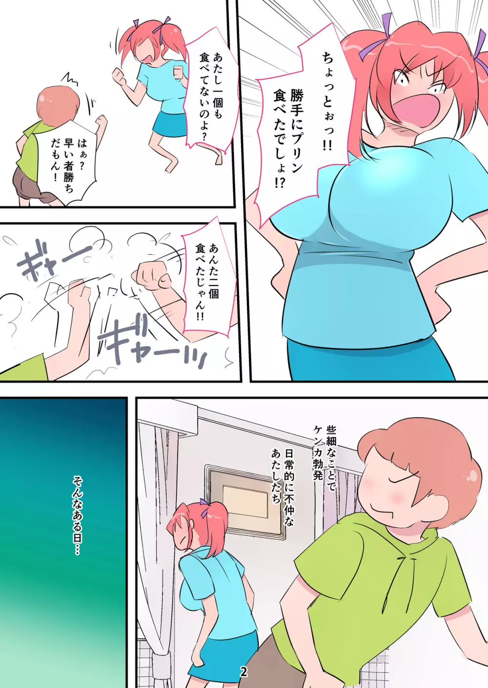 激しすぎるお姉ちゃんッ！ ～肉食お姉ちゃんに床ドンで食べられちゃう話～ Page.2