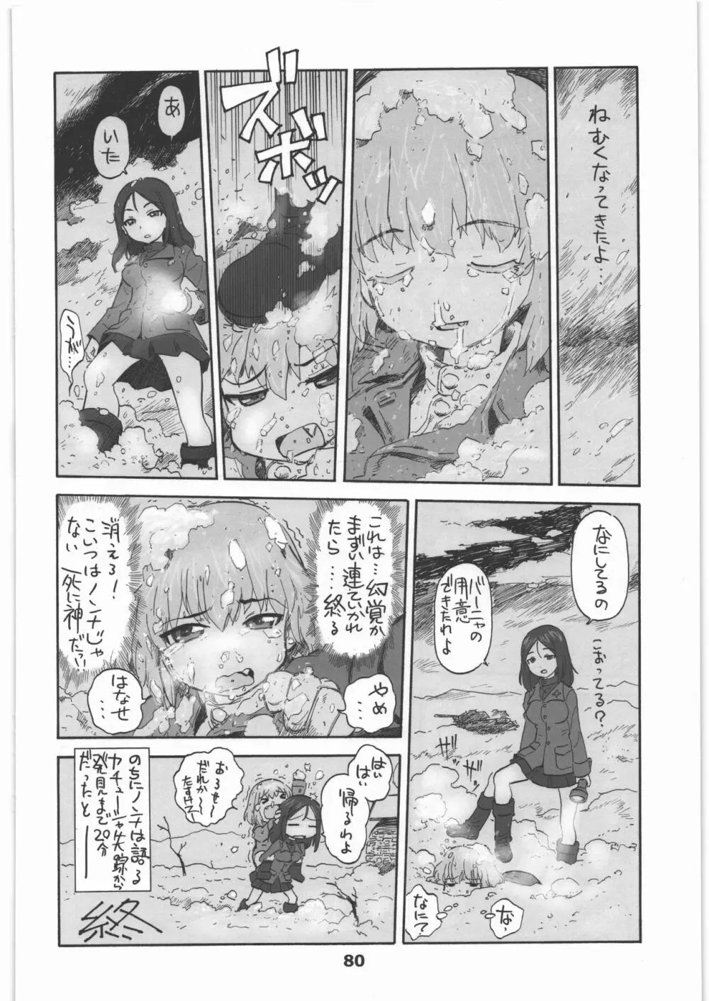 ガルパンのハードだったりソフトだったり色々描いたものを集めた本! Page.79