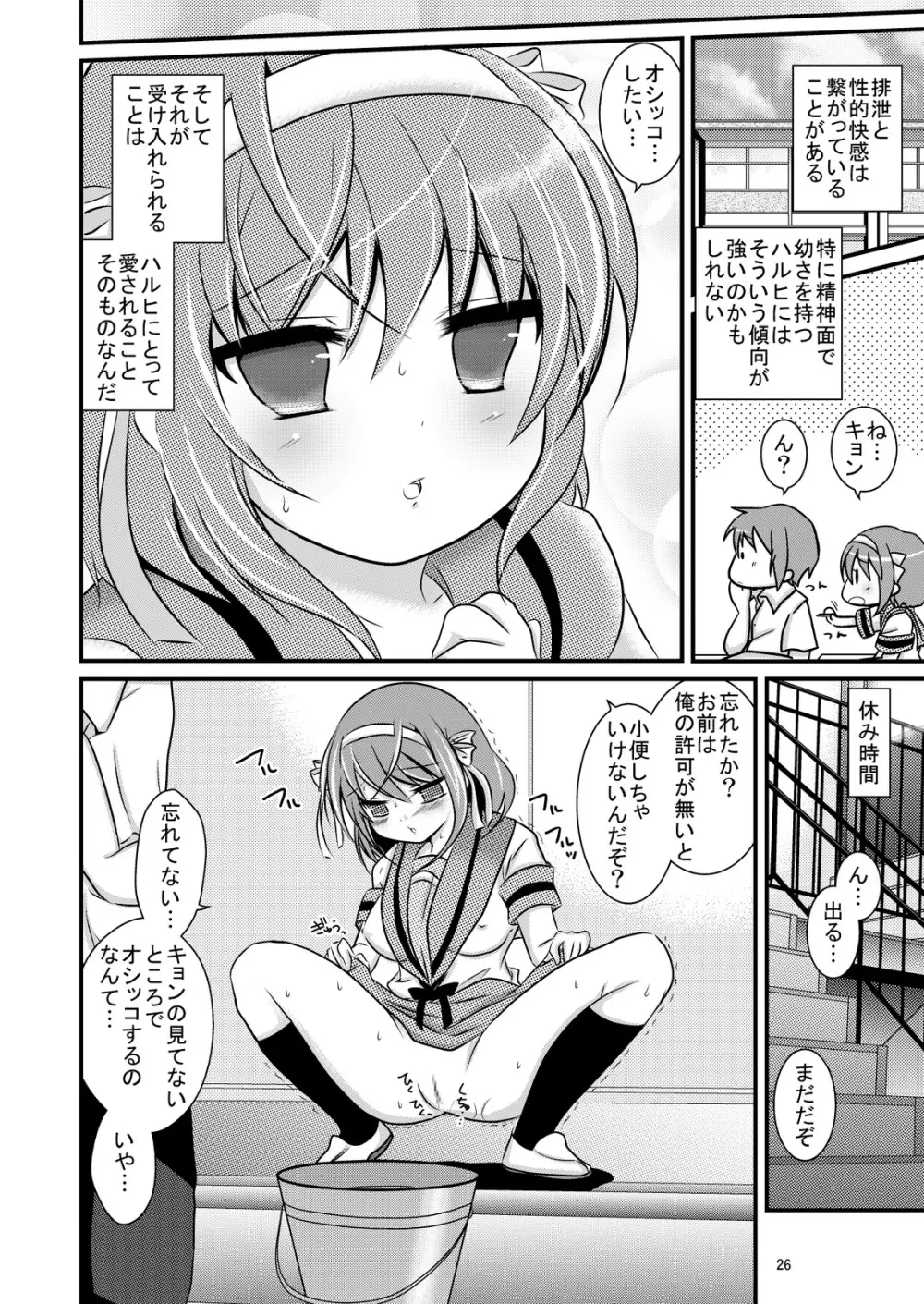 大好きなハルヒだからいじめたくなるんじゃないか ＃02 おもらし調教篇 Page.26