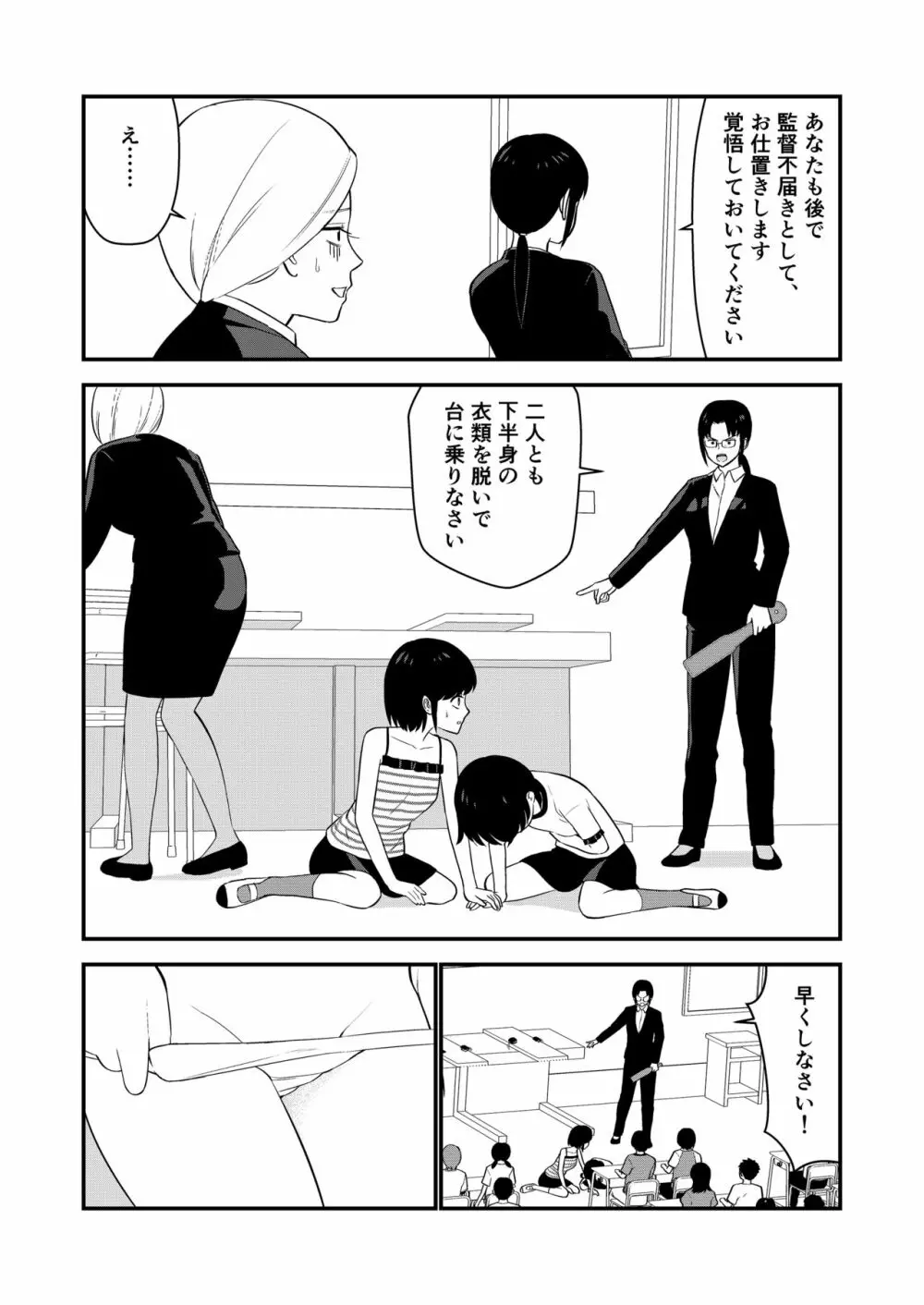 お仕置きされて1日下半身の着衣が禁止される学校 #2 Page.69