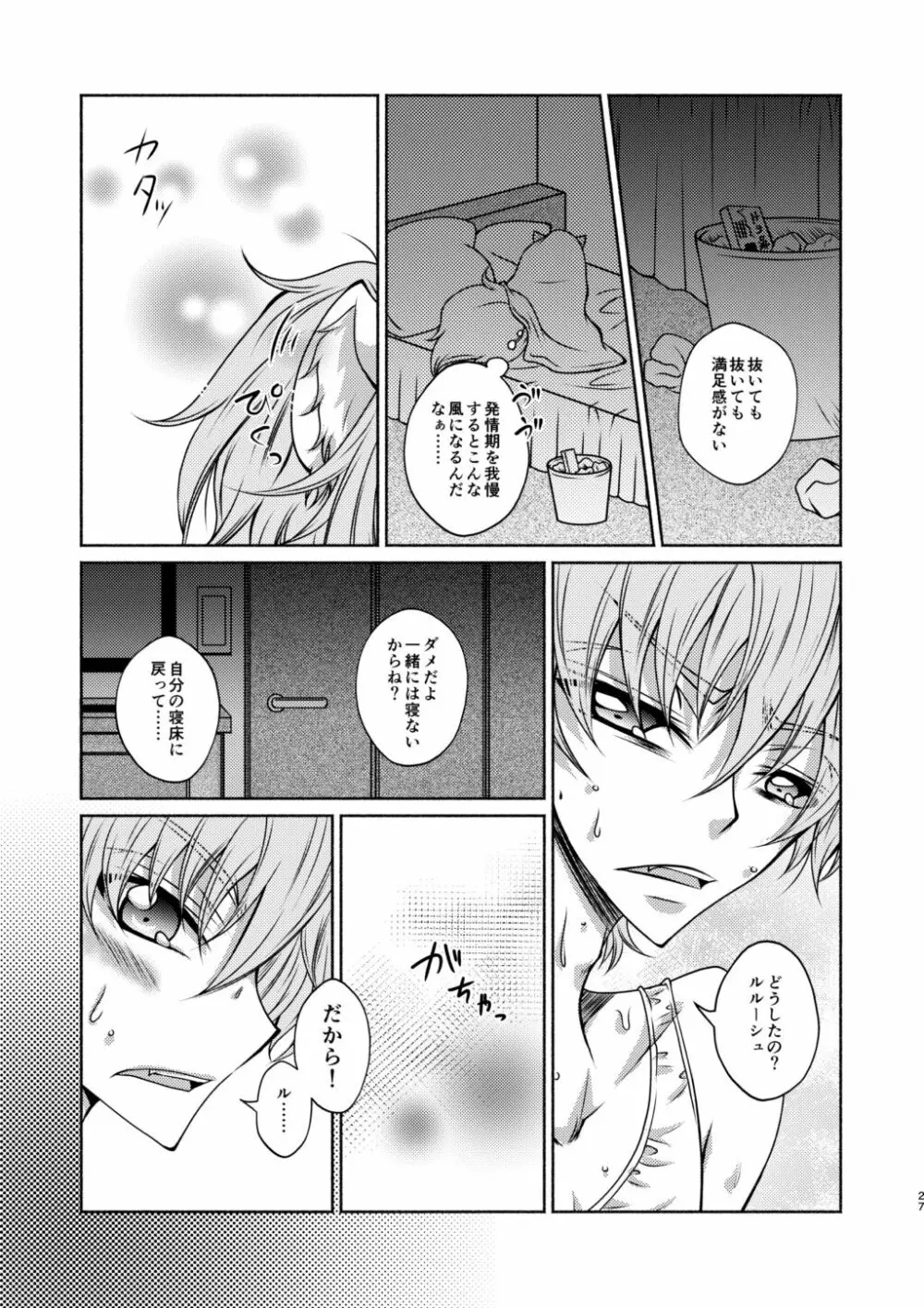 狼スザク×黒兎ルルシュ詰め Page.25