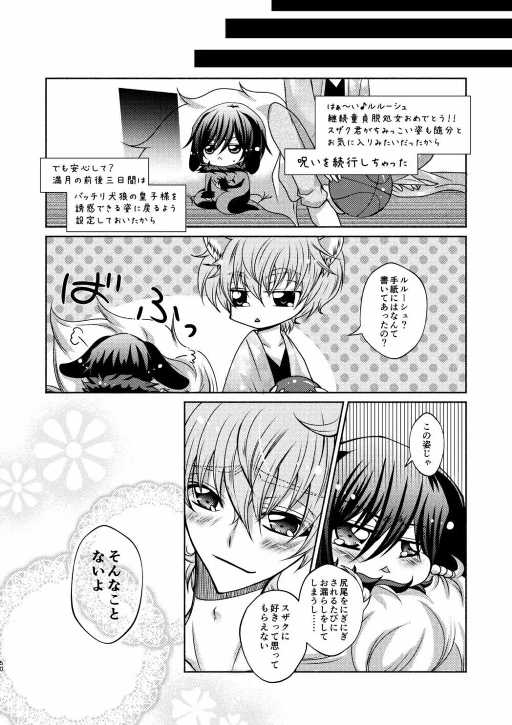 狼スザク×黒兎ルルシュ詰め Page.48