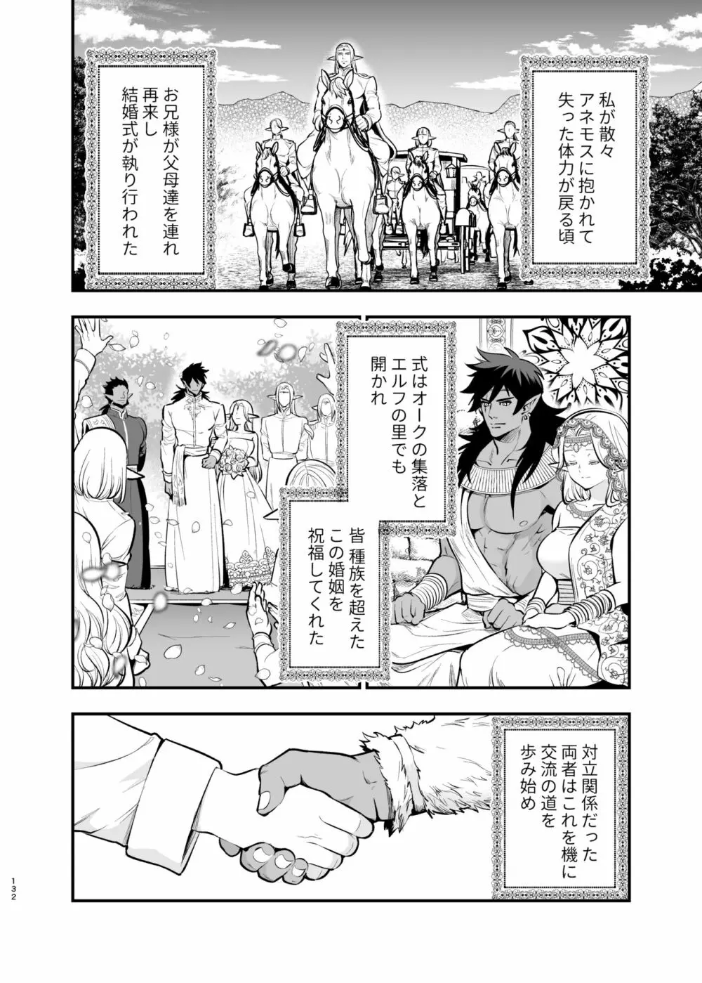 オークの花嫁 ~攫われエルフは快楽に堕ちる~ Page.131