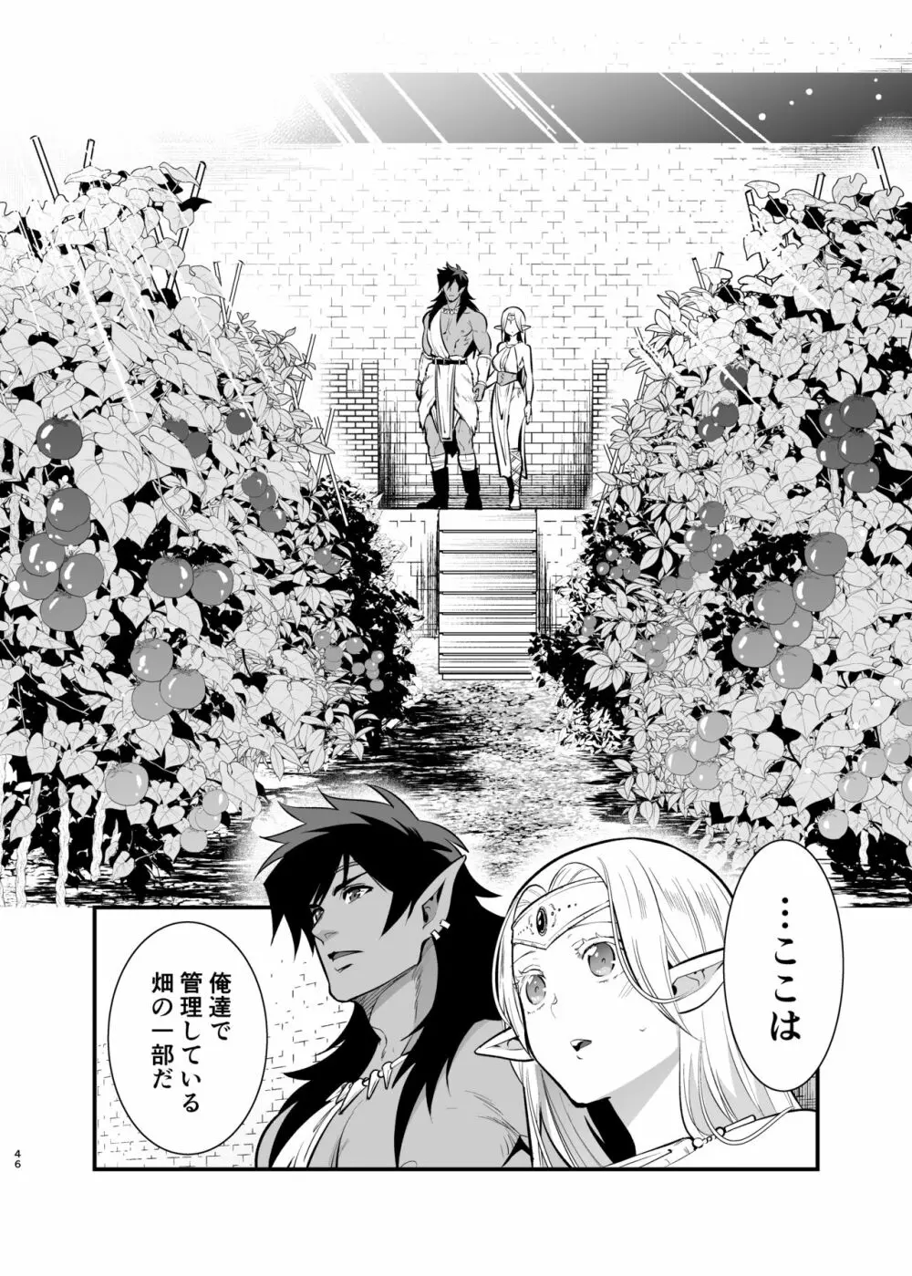 オークの花嫁 ~攫われエルフは快楽に堕ちる~ Page.45