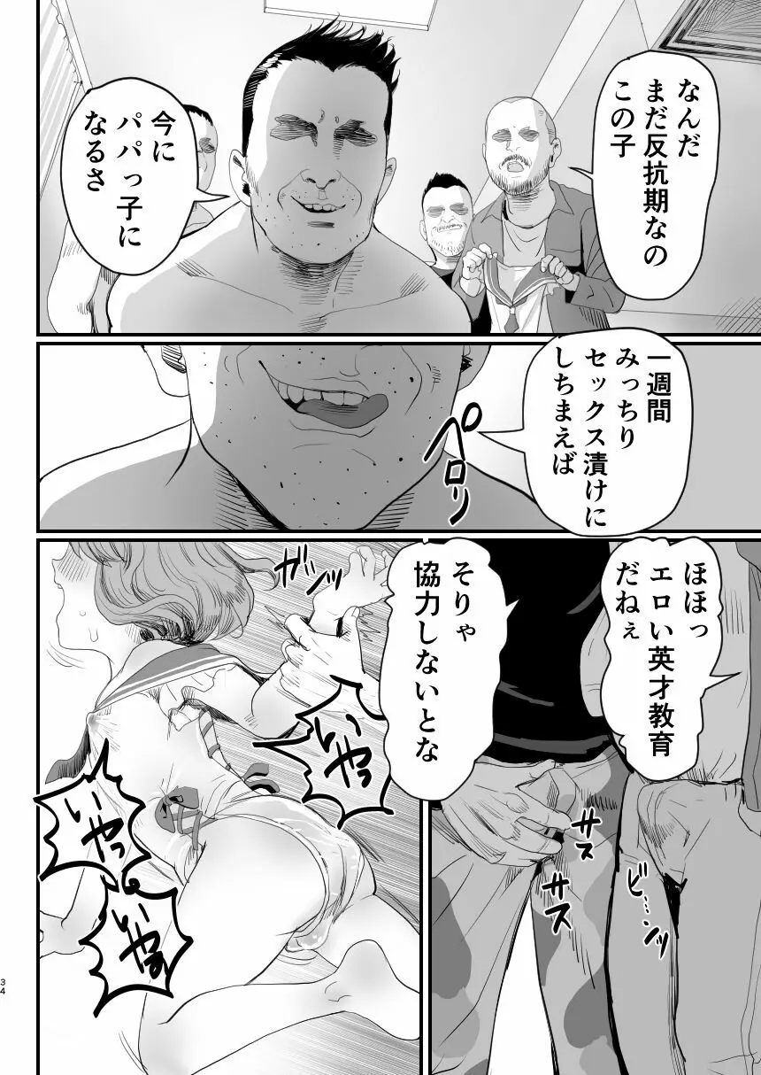 パパのオナホになれ!スケベ親父の餌食になった男の娘 Page.33