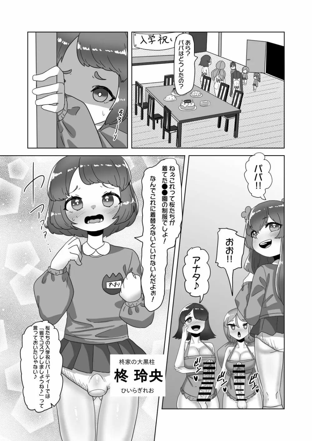 男の娘パパとフタナリ家族の大乱交パーティー!? Page.5