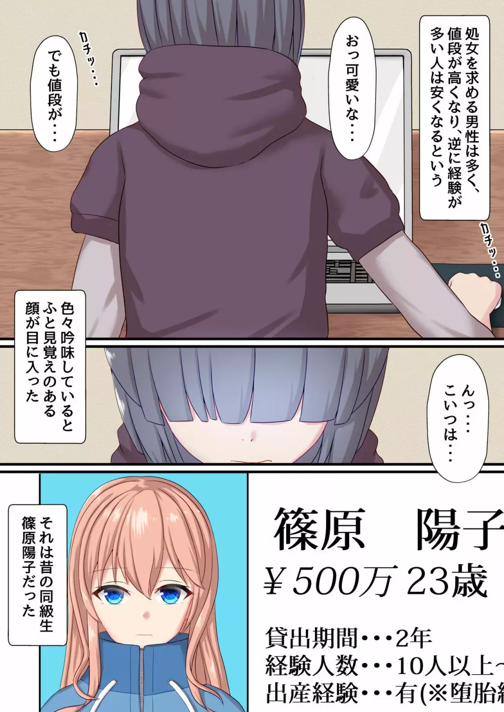 子宮レンタル あなたの子供産みます ～巨乳陽キャ元同級生篠原陽子～ Page.8