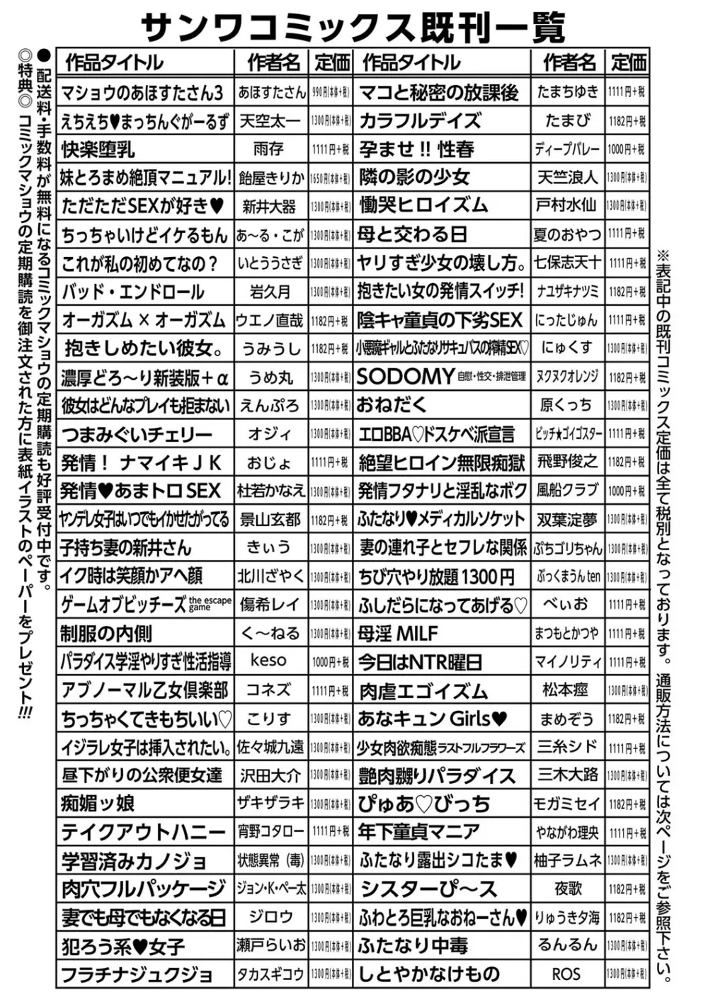 コミックマショウ 2023年8月号 Page.250