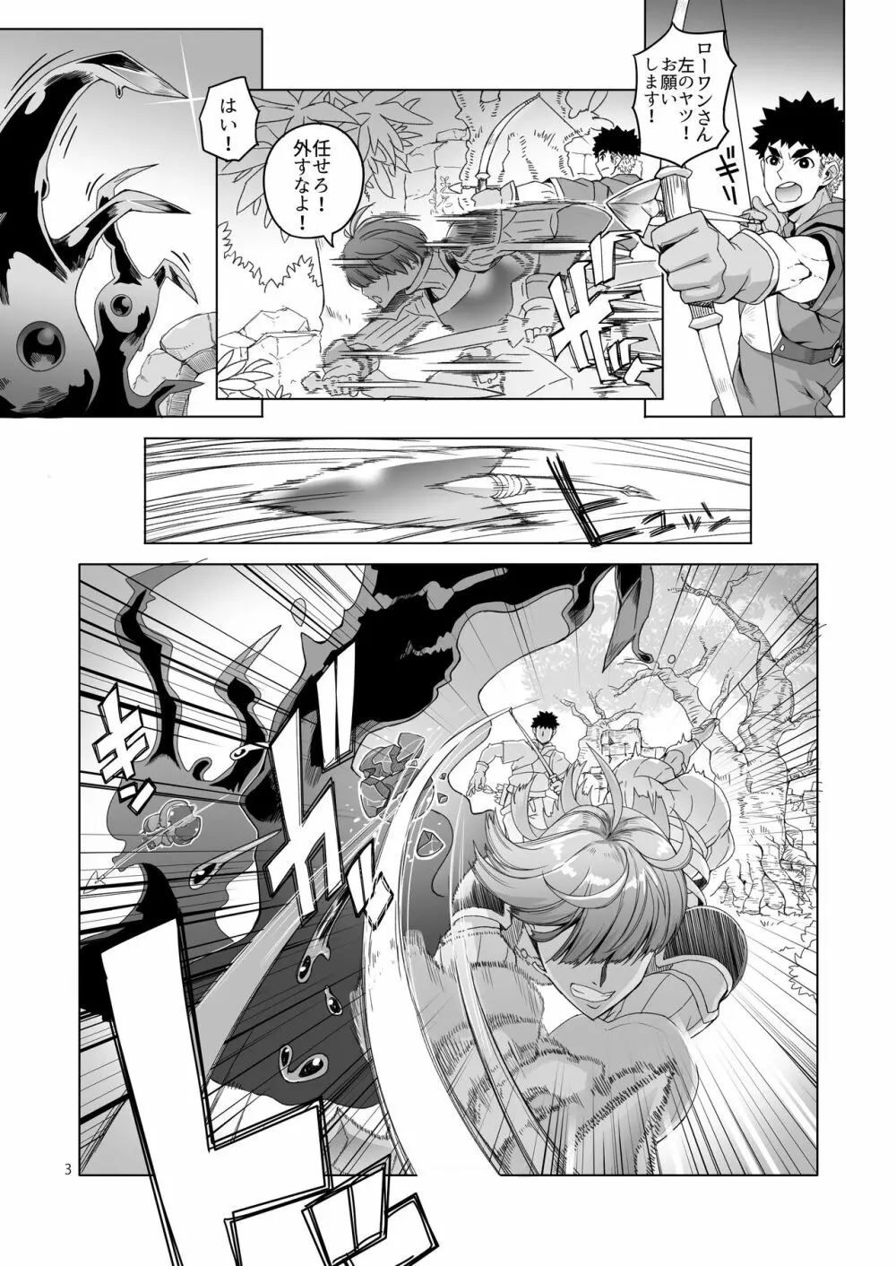 ローワン 女剣士は隠せない Page.2