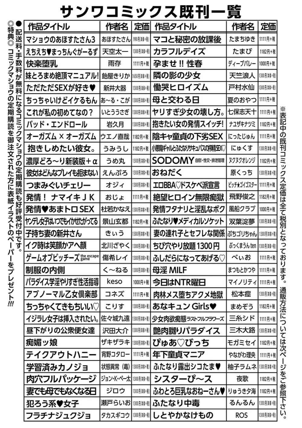 コミックマショウ 2023年9月号 Page.250