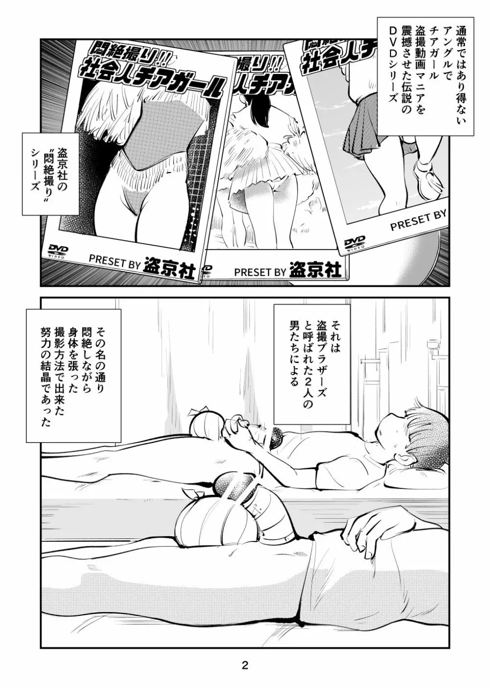 金蹴り・チアガールVS盗撮魔 社会人チアガール編 Page.2