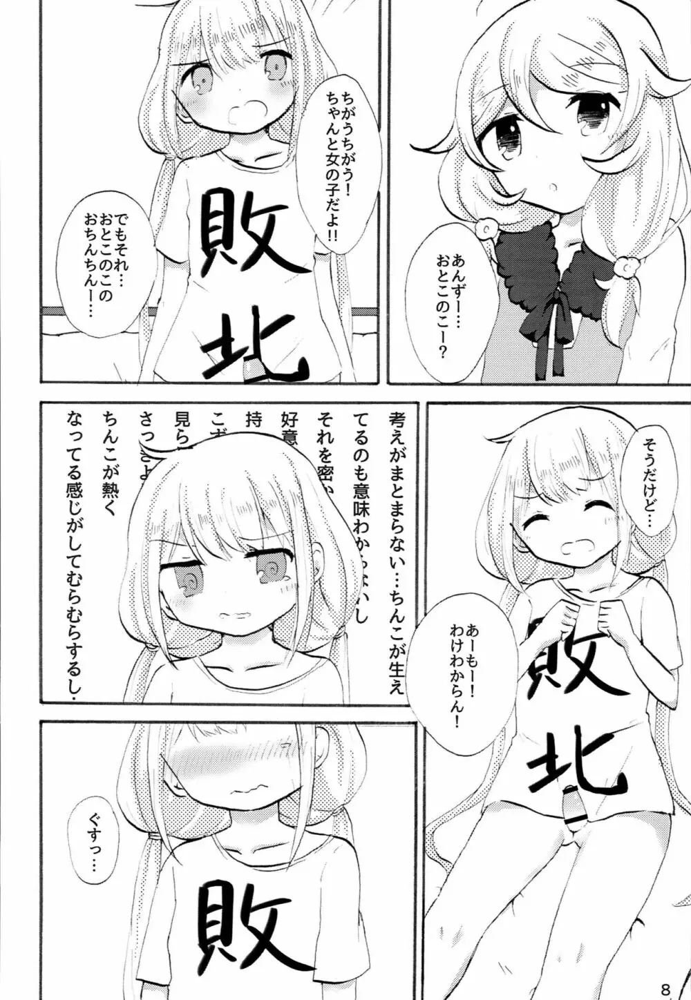 双葉杏におちんちんが生えたから遊佐こずえがヌいてくれる本 Page.7