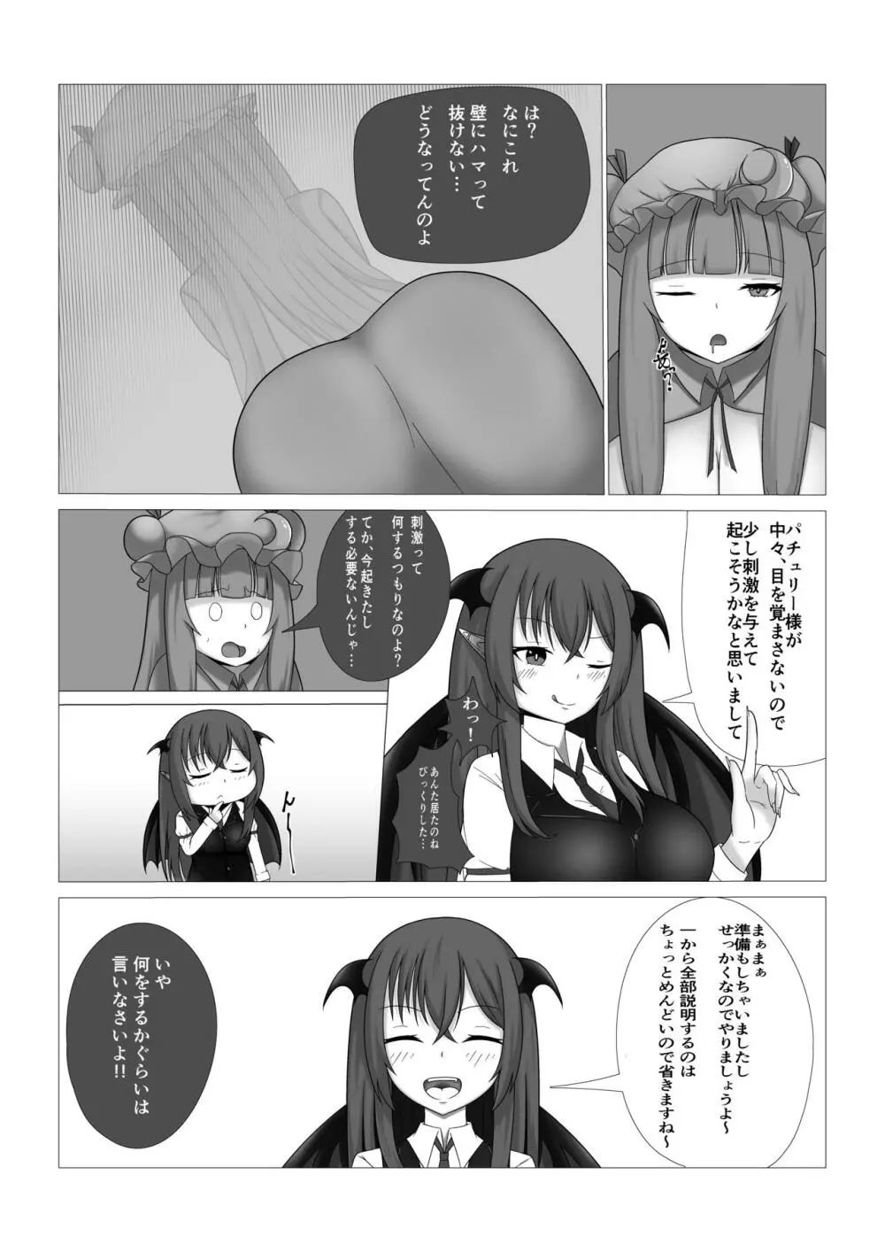 パチュリー様の壁尻本 Page.4