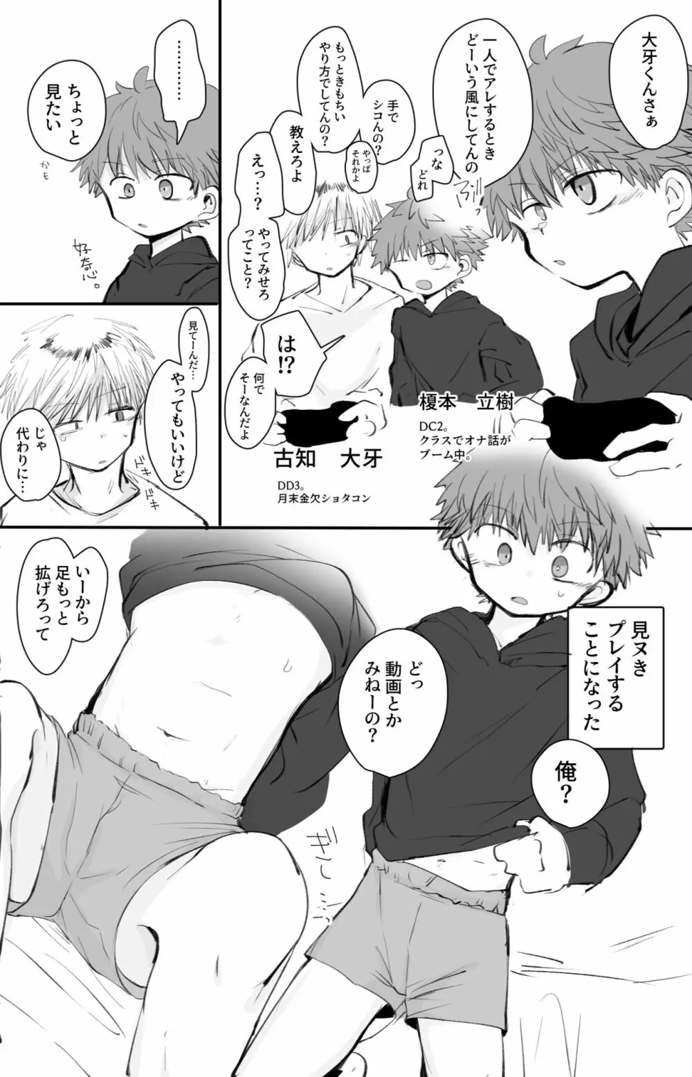 おにしょた見ヌき漫画 + 大牙と立樹 Page.1