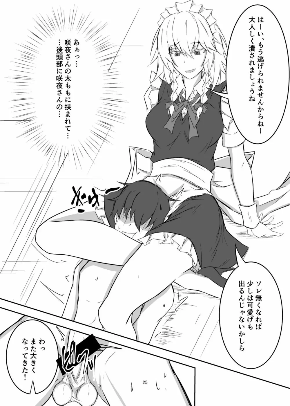 紅魔館で大事な所を蹴られる本 Page.25