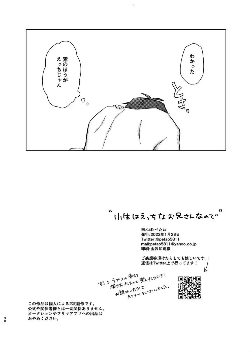 小生はえっちなお兄さんなので Page.29