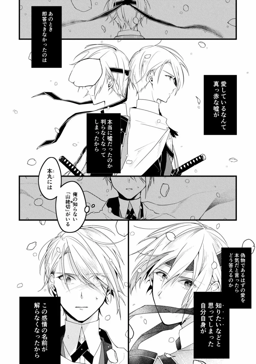 【web再録】君に写せる月影の【ちょぎくに/R-18】 Page.22