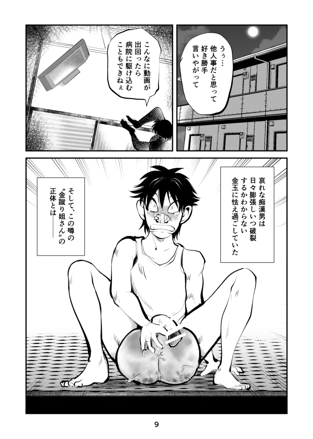 金蹴り女刑事・遼子 Page.9