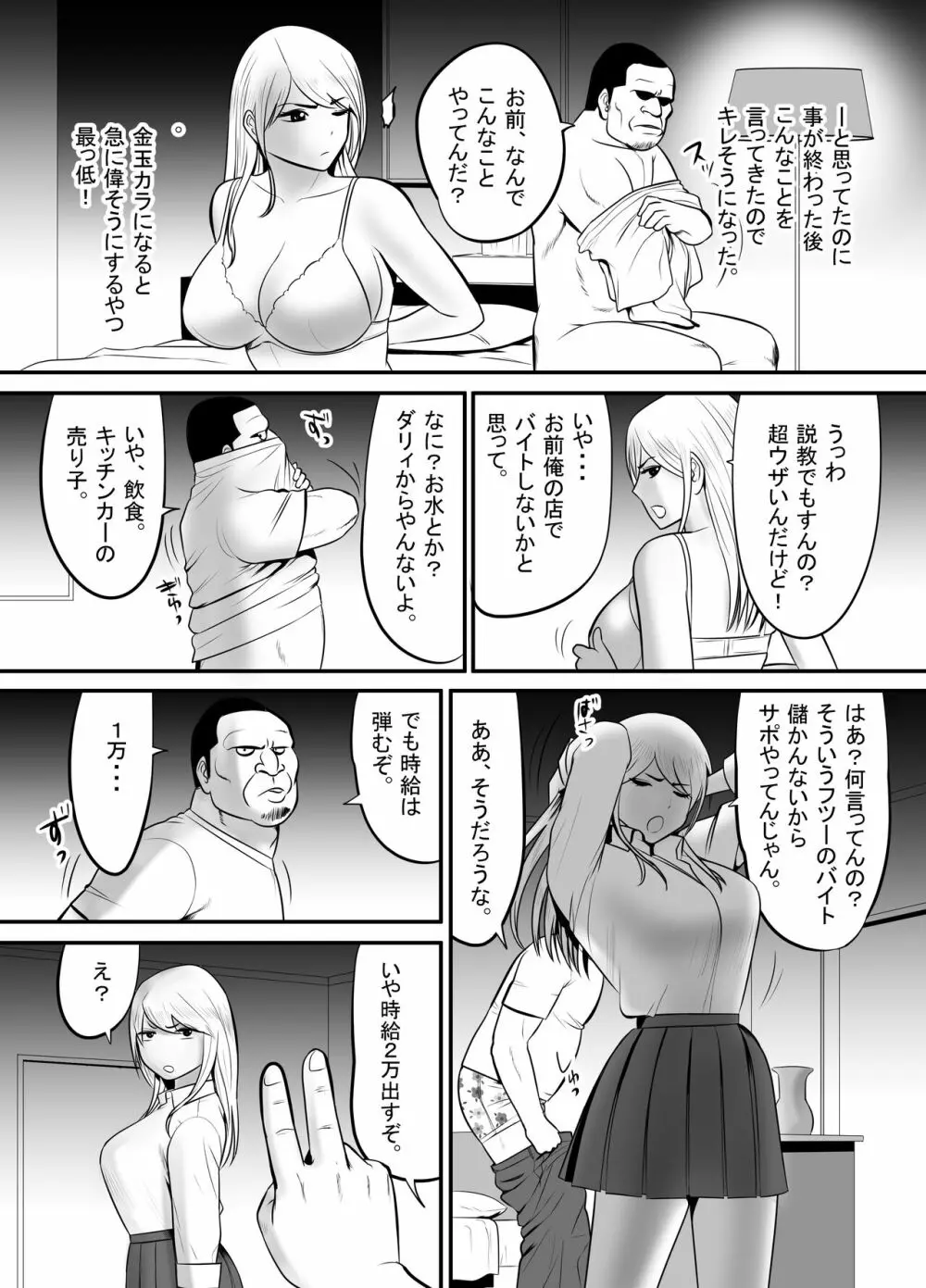 エンコーギャルビッチが 変態おじさんにハマっちゃった話 Page.7